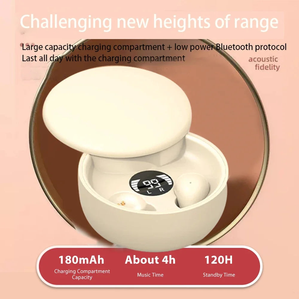 Invisible Sleep Headphones Bluetooth 5.4 Earphones Mini Earbuds TWS Wireless HIFI Stereo Noise Reduction Waterproof Headsets