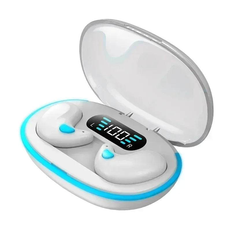 TWS Sleep Wireless Earbuds Bluetooth 5.3 Hidden Invisible Headphones IPX5 Waterproof Noise Reduction Sports Touch Headset